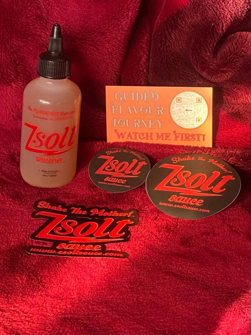 2+1 Zsolt Sauce Bundle (2 x 120ml Bottles, Velvet Bag, 2 x 25% Off Promo Cards, 6 Stickers)
